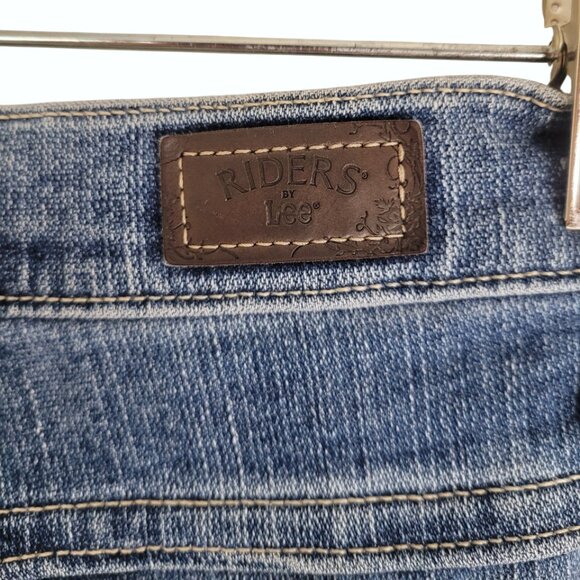 Vintage LEE RIDERS Blue Denim Jeans Straight Leg Relaxed Fit size 6/30in waist - Picture 9 of 10
